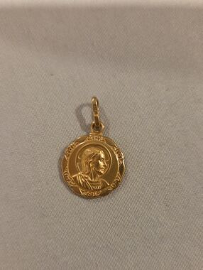 Vintage 18k Dio Ti Protegga Pendant